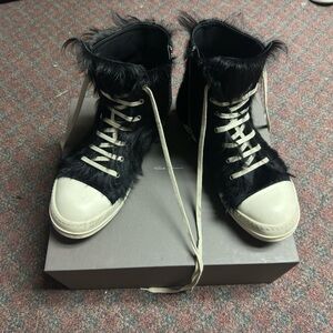 Rick Owens ramones black fur